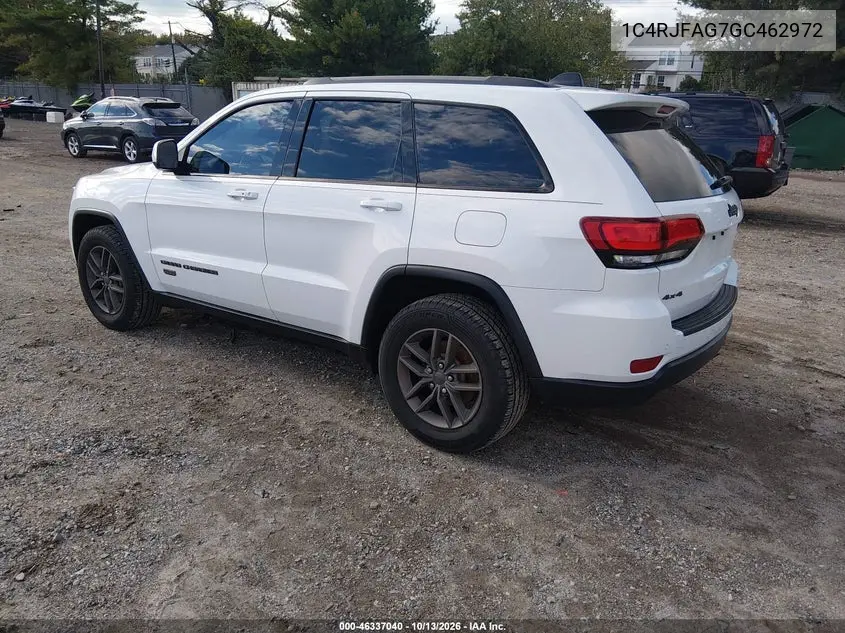 2016 JEEP GRAND CHEROKEE VIN 1C4RJFAG7GC462972 — фото 3