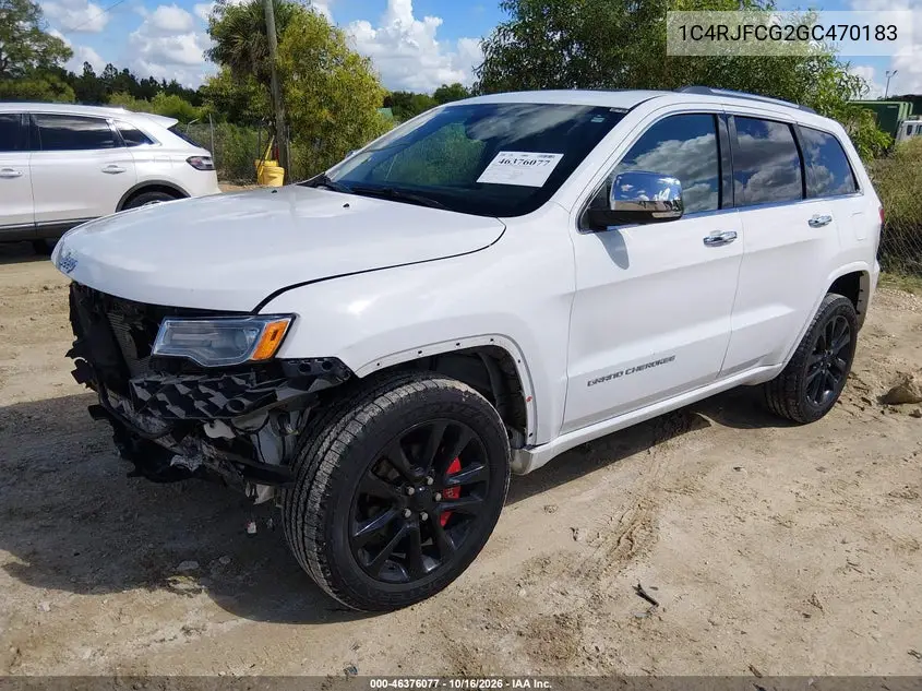 2016 JEEP GRAND CHEROKEE VIN 1C4RJFCG2GC470183 — фото 2