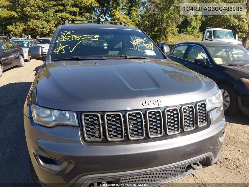 2016 JEEP GRAND CHEROKEE VIN 1C4RJFAG3GC488985 — фото 12