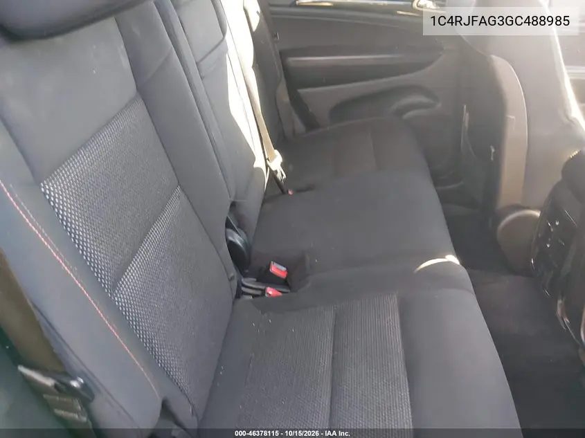 2016 JEEP GRAND CHEROKEE VIN 1C4RJFAG3GC488985 — фото 8