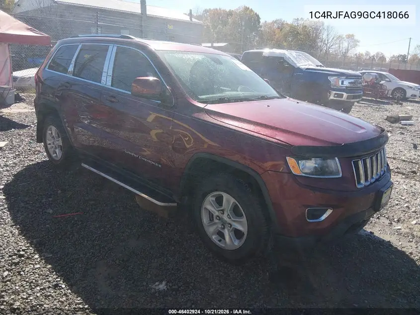 JEEP GRAND CHEROKEE 2016, VIN 1C4RJFAG9GC418066