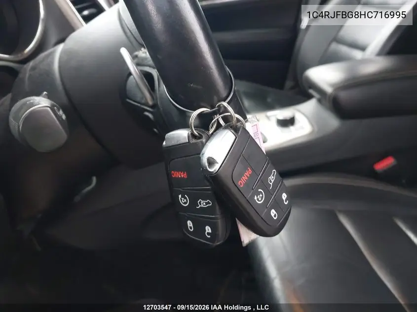 2017 JEEP GRAND CHEROKEE VIN 1C4RJFBG8HC716995 — фото 11