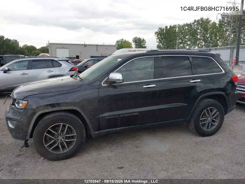 2017 JEEP GRAND CHEROKEE VIN 1C4RJFBG8HC716995 — фото 14