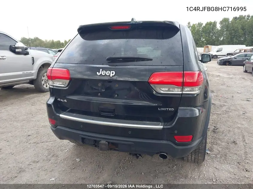 2017 JEEP GRAND CHEROKEE VIN 1C4RJFBG8HC716995 — фото 16