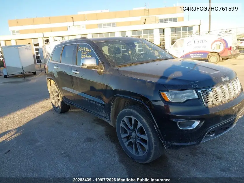 JEEP GRAND CHEROKEE 2017, VIN 1C4RJFCG7HC761599