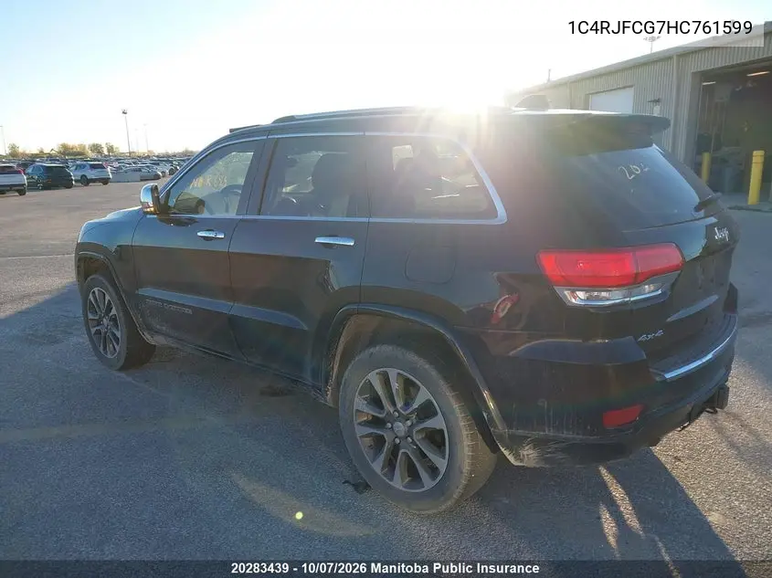 2017 JEEP GRAND CHEROKEE VIN 1C4RJFCG7HC761599 — фото 3