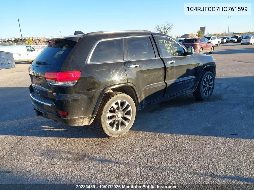 2017 JEEP GRAND CHEROKEE VIN 1C4RJFCG7HC761599 — фото 4
