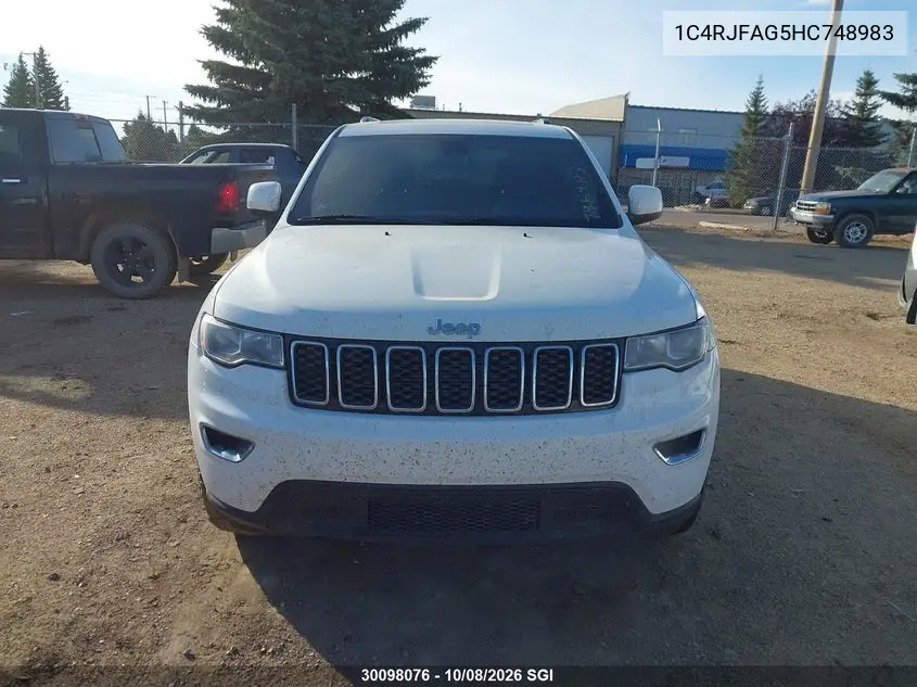 2017 JEEP GRAND CHEROKEE VIN 1C4RJFAG5HC748983 — фото 12