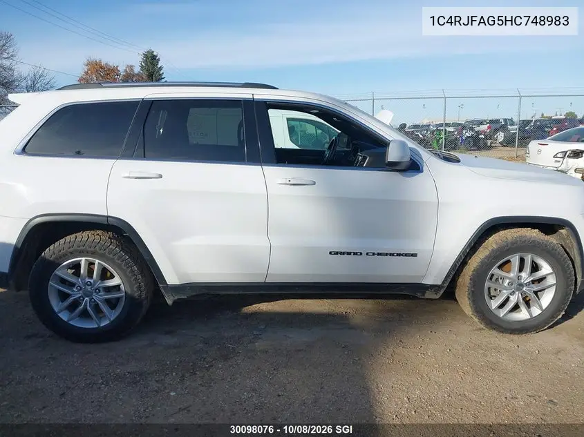 2017 JEEP GRAND CHEROKEE VIN 1C4RJFAG5HC748983 — фото 13