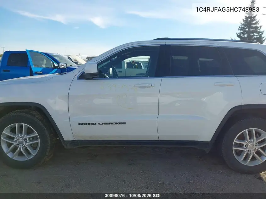 2017 JEEP GRAND CHEROKEE VIN 1C4RJFAG5HC748983 — фото 14