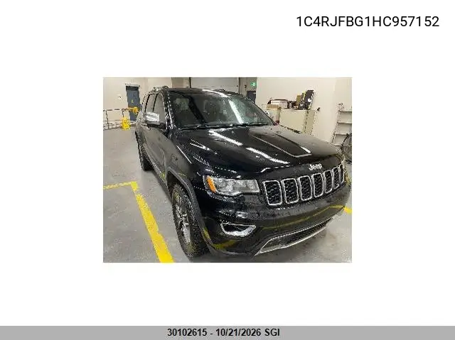 JEEP GRAND CHEROKEE 2017, VIN 1C4RJFBG1HC957152