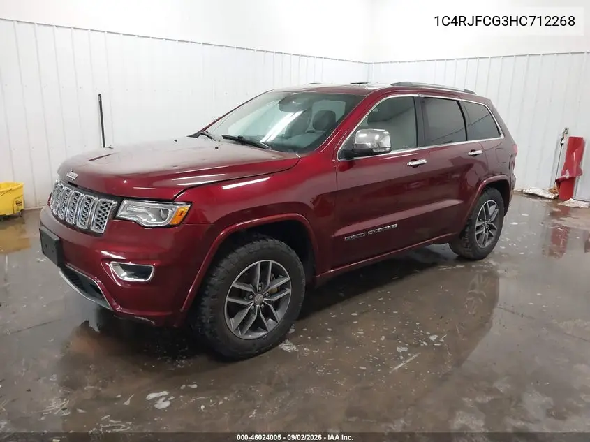 2017 JEEP GRAND CHEROKEE VIN 1C4RJFCG3HC712268 — фото 2