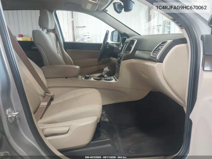 2017 JEEP GRAND CHEROKEE VIN 1C4RJFAG9HC670062 — фото 5