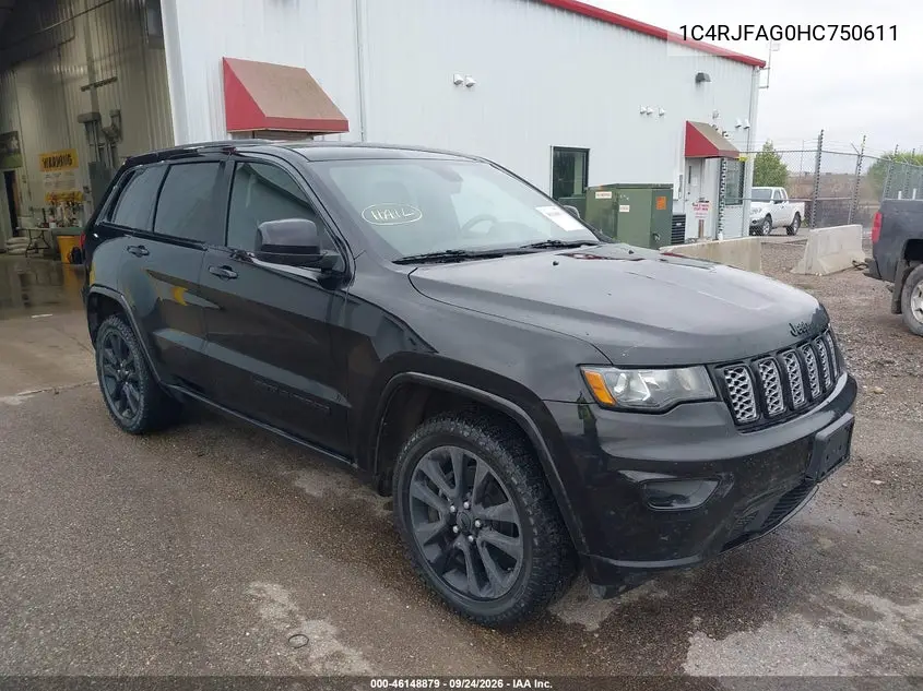 JEEP GRAND CHEROKEE 2017, VIN 1C4RJFAG0HC750611