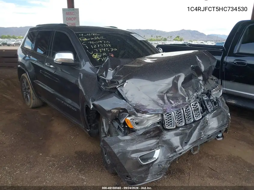 JEEP GRAND CHEROKEE 2017, VIN 1C4RJFCT5HC734530