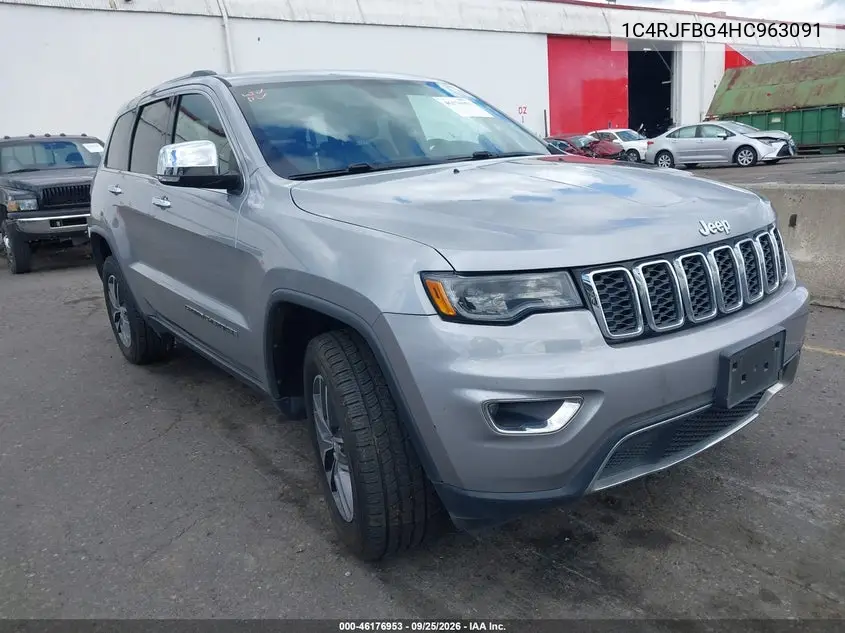 JEEP GRAND CHEROKEE 2017, VIN 1C4RJFBG4HC963091