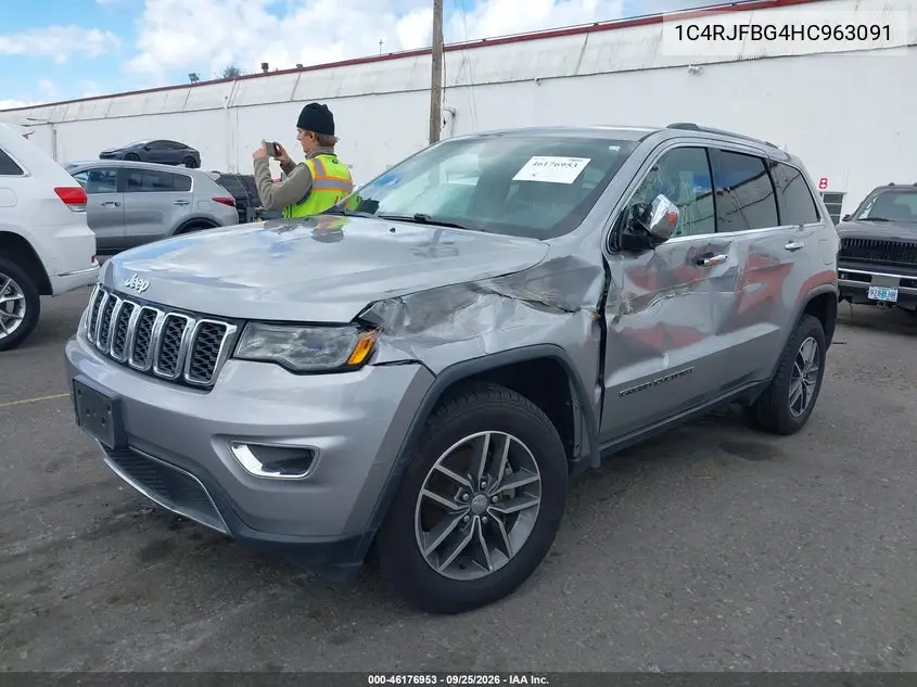 2017 JEEP GRAND CHEROKEE VIN 1C4RJFBG4HC963091 — фото 2