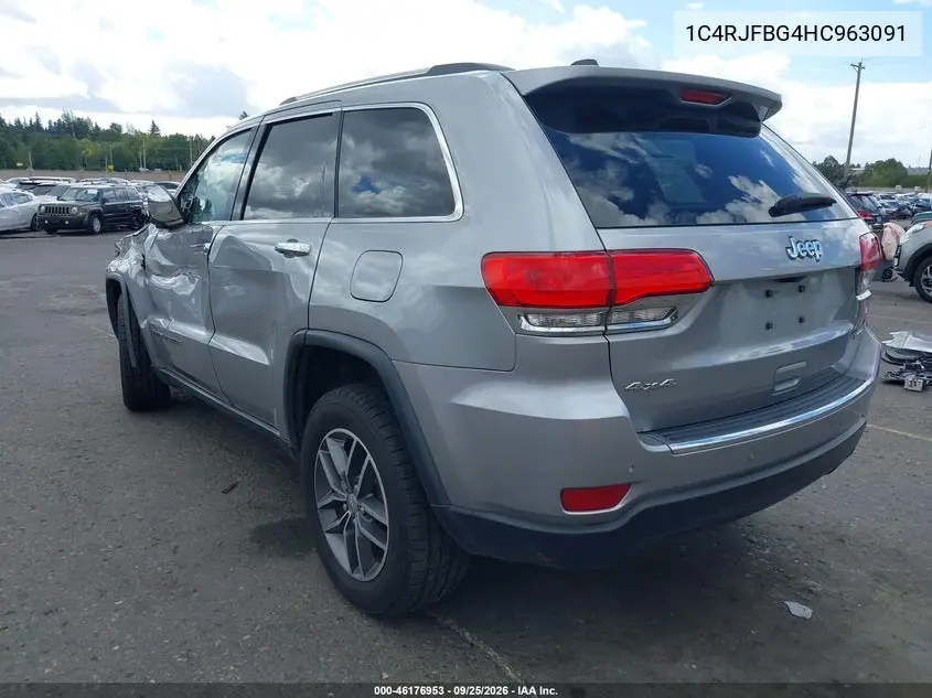 2017 JEEP GRAND CHEROKEE VIN 1C4RJFBG4HC963091 — фото 3