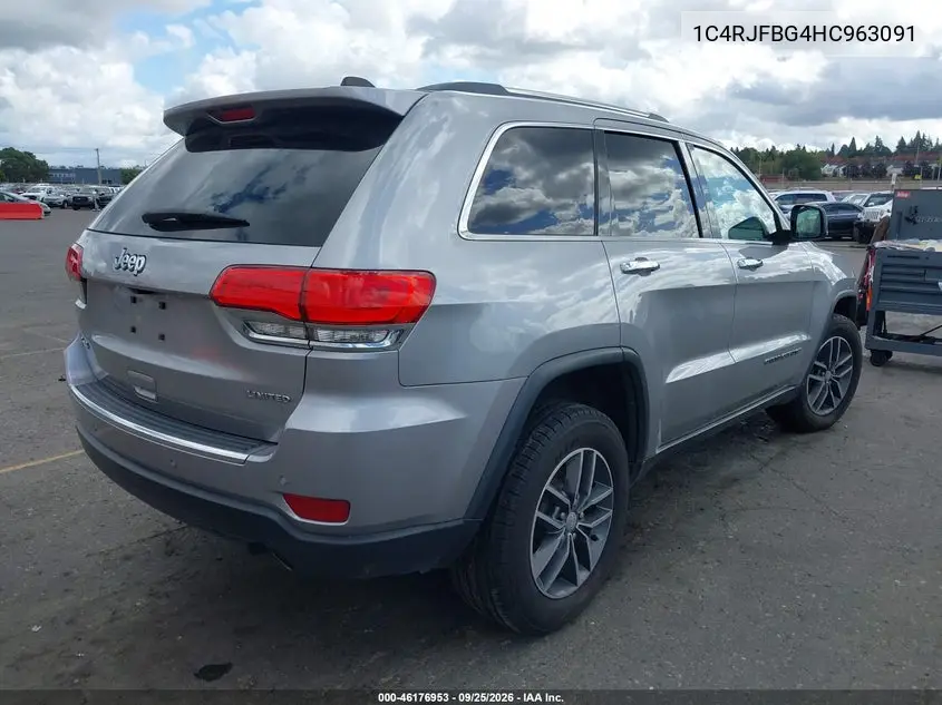2017 JEEP GRAND CHEROKEE VIN 1C4RJFBG4HC963091 — фото 4