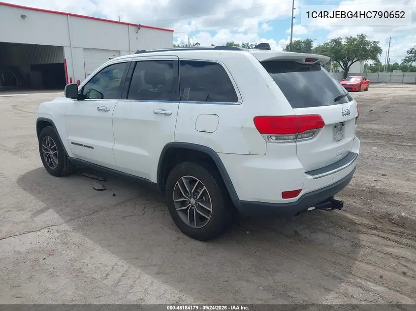 2017 JEEP GRAND CHEROKEE VIN 1C4RJEBG4HC790652 — фото 3