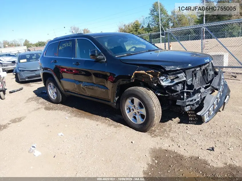 JEEP GRAND CHEROKEE 2017, VIN 1C4RJFAG6HC755005