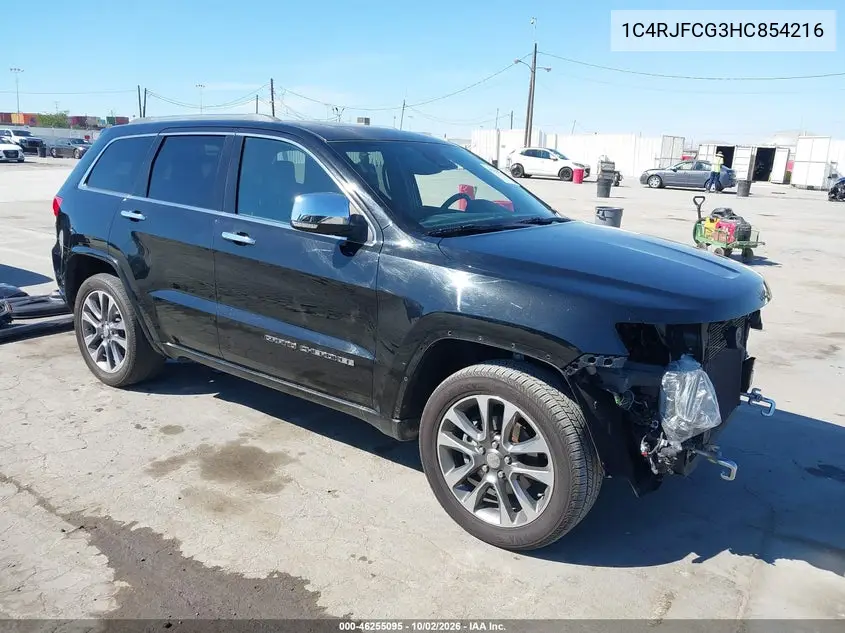JEEP GRAND CHEROKEE 2017, VIN 1C4RJFCG3HC854216