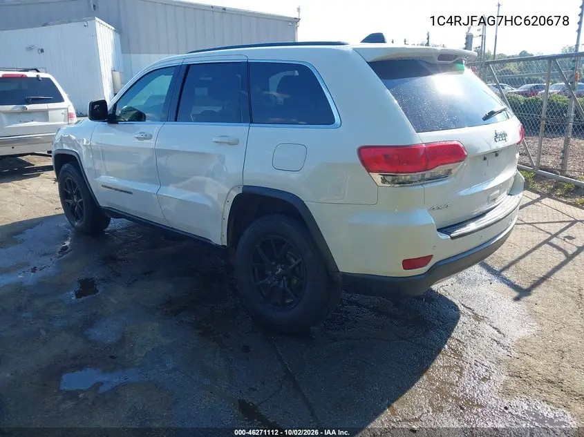 2017 JEEP GRAND CHEROKEE VIN 1C4RJFAG7HC620678 — фото 3