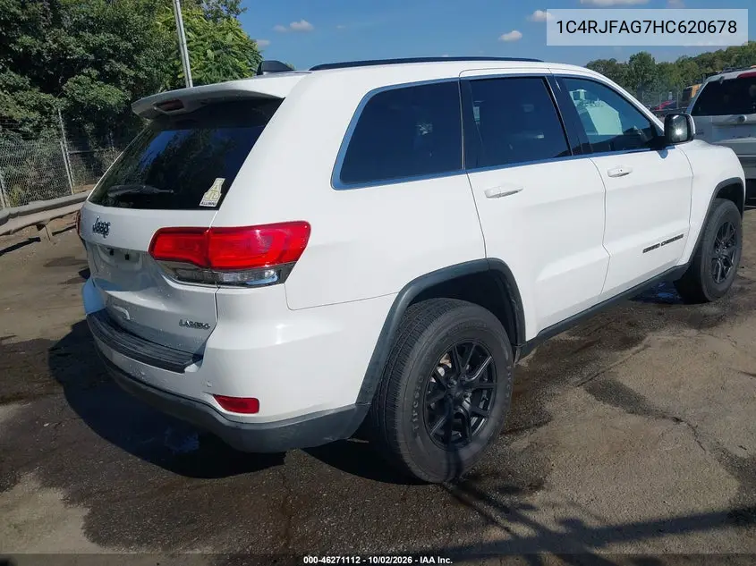 2017 JEEP GRAND CHEROKEE VIN 1C4RJFAG7HC620678 — фото 4