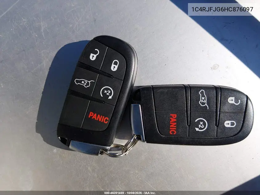 2017 JEEP GRAND CHEROKEE VIN 1C4RJFJG6HC876097 — фото 11