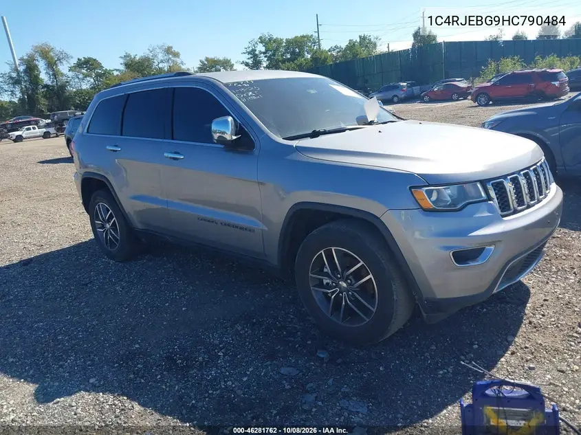 JEEP GRAND CHEROKEE 2017, VIN 1C4RJEBG9HC790484