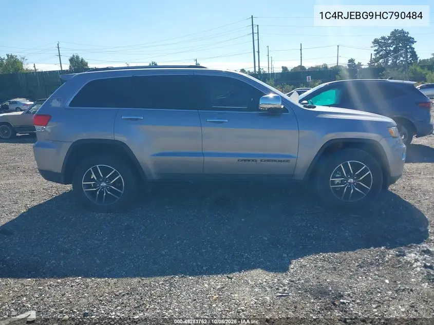 2017 JEEP GRAND CHEROKEE VIN 1C4RJEBG9HC790484 — фото 12