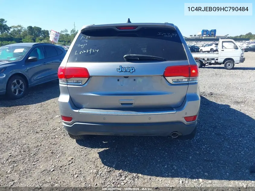 2017 JEEP GRAND CHEROKEE VIN 1C4RJEBG9HC790484 — фото 15