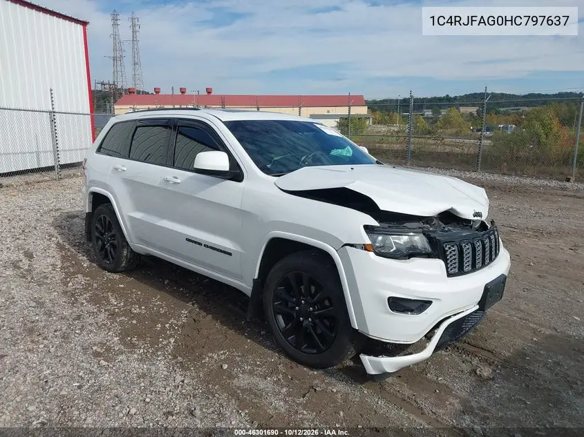 JEEP GRAND CHEROKEE 2017, VIN 1C4RJFAG0HC797637