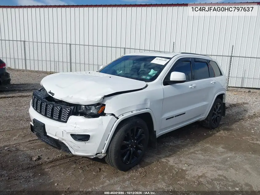 2017 JEEP GRAND CHEROKEE VIN 1C4RJFAG0HC797637 — фото 2