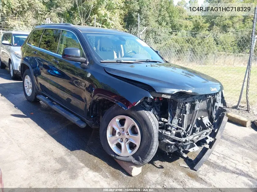 JEEP GRAND CHEROKEE 2017, VIN 1C4RJFAG1HC718329