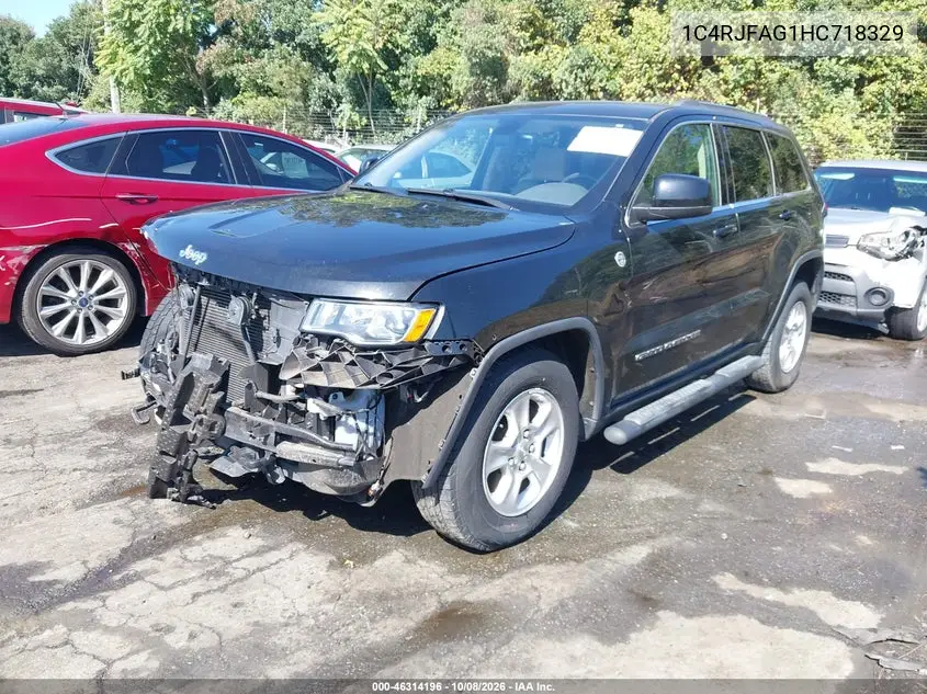 2017 JEEP GRAND CHEROKEE VIN 1C4RJFAG1HC718329 — фото 2