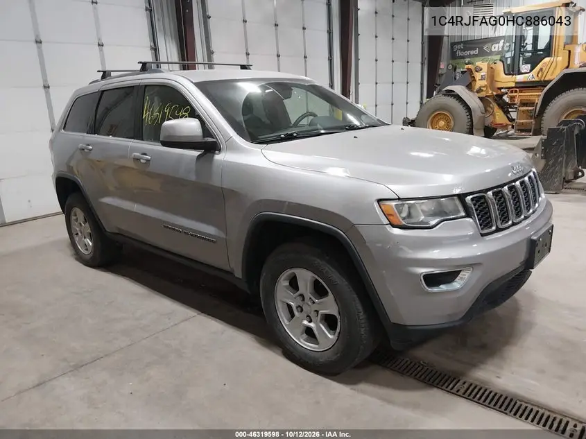 JEEP GRAND CHEROKEE 2017, VIN 1C4RJFAG0HC886043