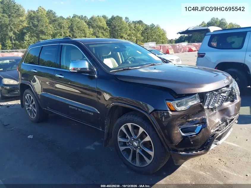 JEEP GRAND CHEROKEE 2017, VIN 1C4RJFCG9HC695542