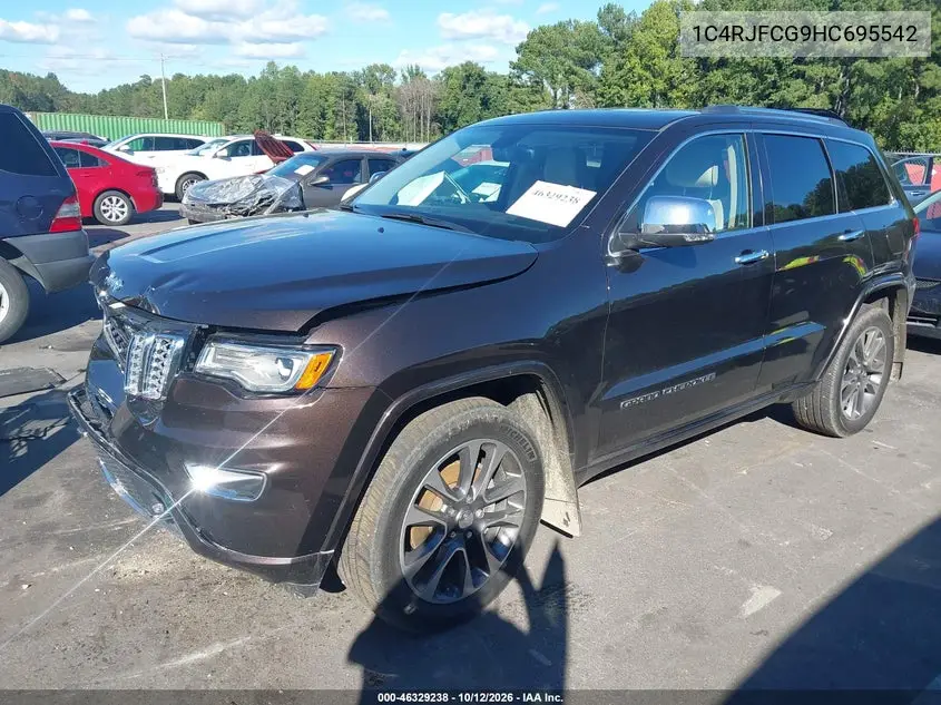 2017 JEEP GRAND CHEROKEE VIN 1C4RJFCG9HC695542 — фото 2