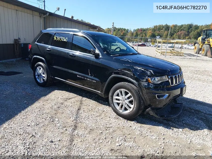 JEEP GRAND CHEROKEE 2017, VIN 1C4RJFAG6HC782270