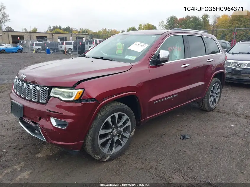 2017 JEEP GRAND CHEROKEE VIN 1C4RJFCG6HC964371 — фото 2