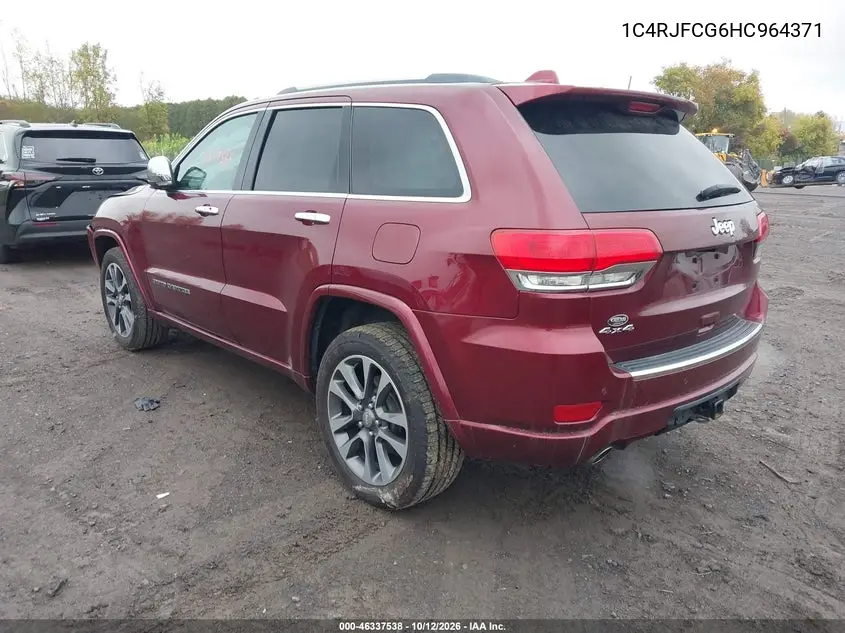 2017 JEEP GRAND CHEROKEE VIN 1C4RJFCG6HC964371 — фото 3