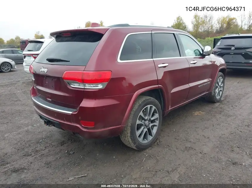 2017 JEEP GRAND CHEROKEE VIN 1C4RJFCG6HC964371 — фото 4