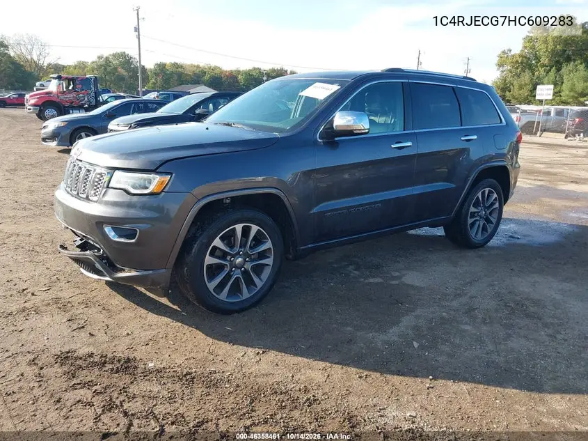 2017 JEEP GRAND CHEROKEE VIN 1C4RJECG7HC609283 — фото 2