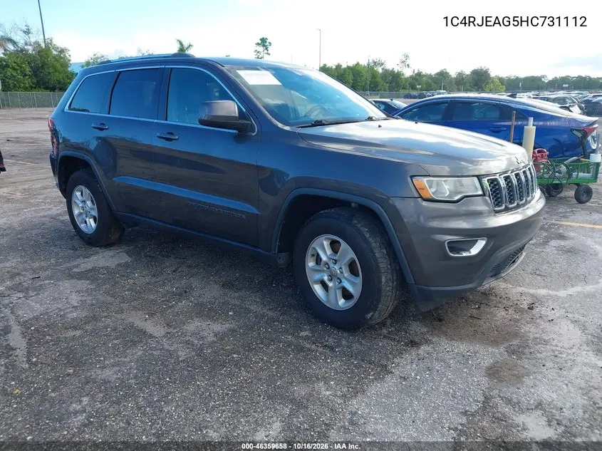 JEEP GRAND CHEROKEE 2017, VIN 1C4RJEAG5HC731112