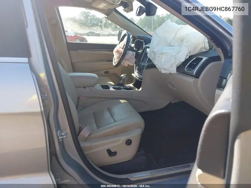2017 JEEP GRAND CHEROKEE VIN 1C4RJEBG9HC867760 — фото 5