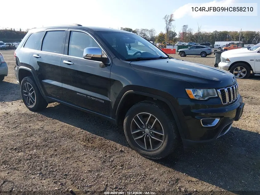 JEEP GRAND CHEROKEE 2017, VIN 1C4RJFBG9HC858210