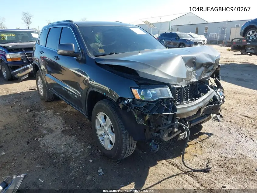 JEEP GRAND CHEROKEE 2017, VIN 1C4RJFAG8HC940267