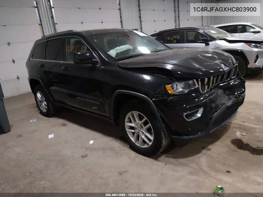 JEEP GRAND CHEROKEE 2017, VIN 1C4RJFAGXHC803900