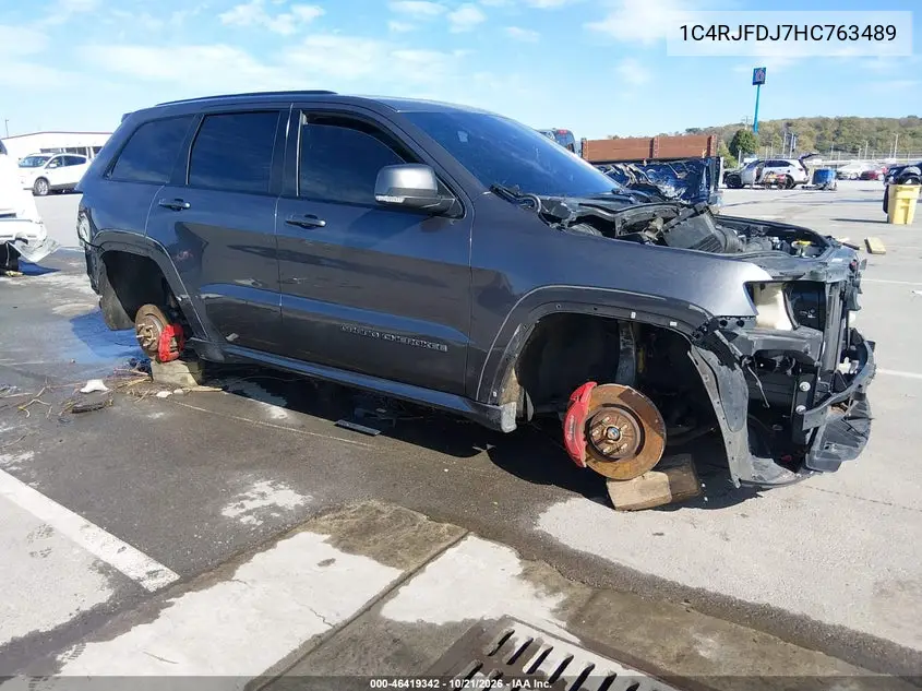 JEEP GRAND CHEROKEE 2017, VIN 1C4RJFDJ7HC763489